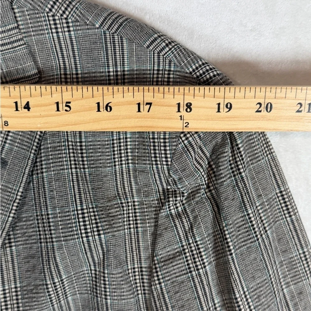 Polo Ralph Lauren 44R Made in Italy 100% Cotton Men's Gray Plaid Blazer